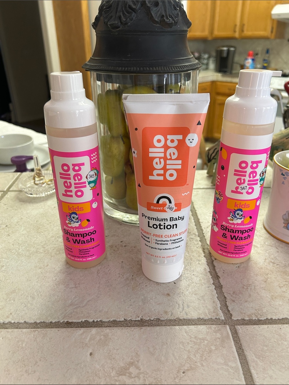 Hello Bello Kids Shampoo & Wash and Premium Baby Lotion - Pink